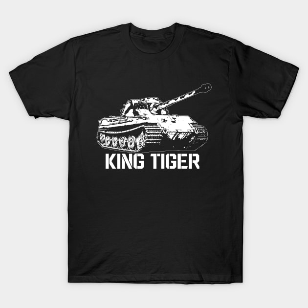 King Tiger Tank T-Shirt by BeesTeez